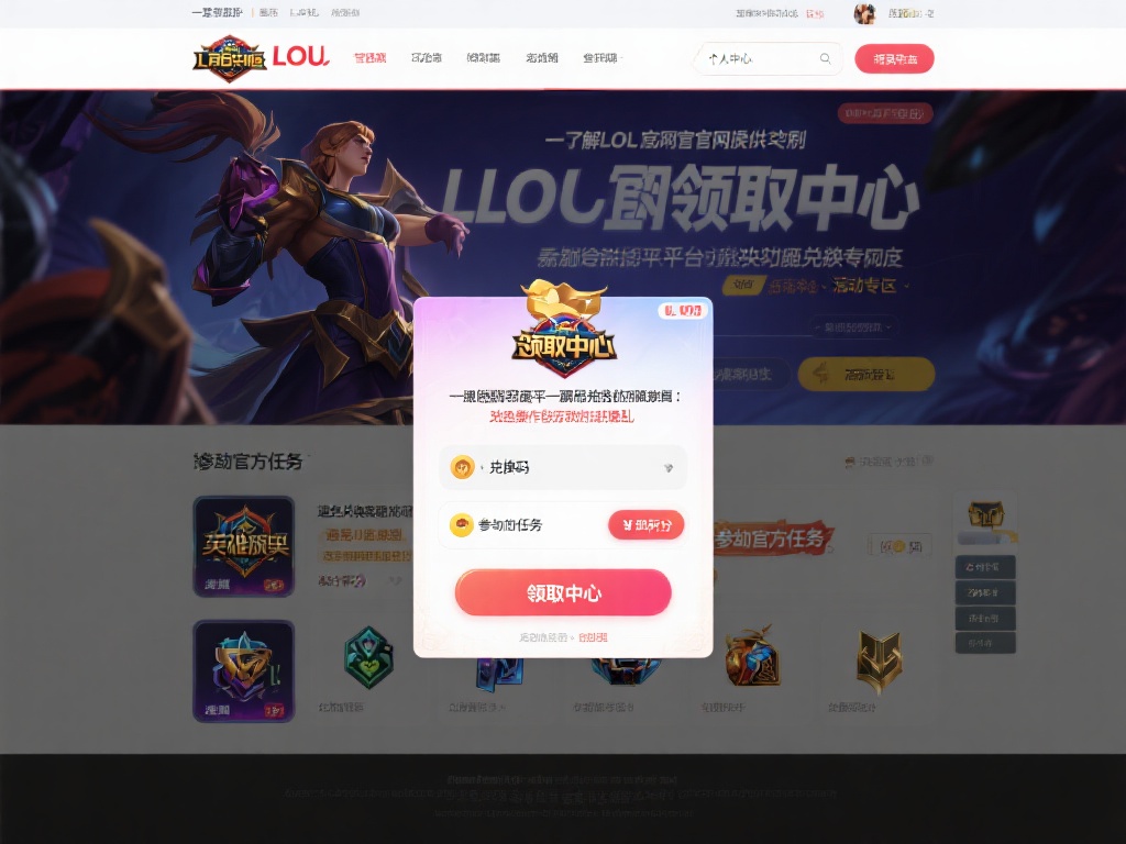 一、了解LOL官网领取中心的功能
首先